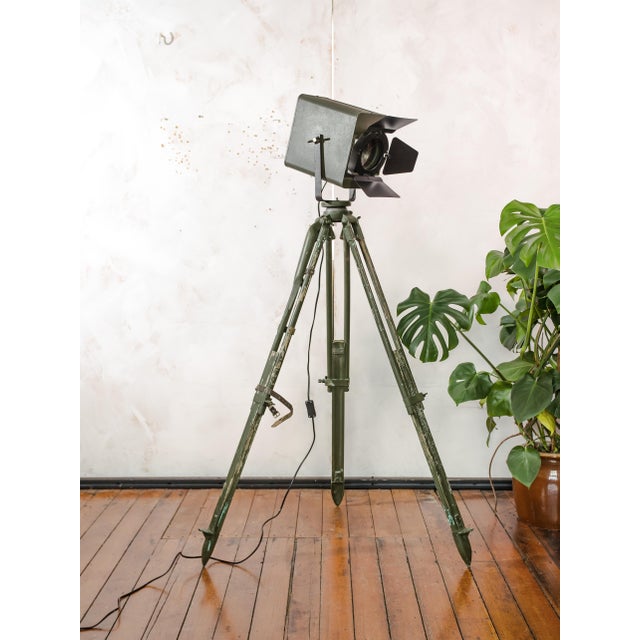 Green Fresnel Theatre Spotlight Floor Lamp from Strand Electric, England, 1960s For Sale - Image 14 of 14