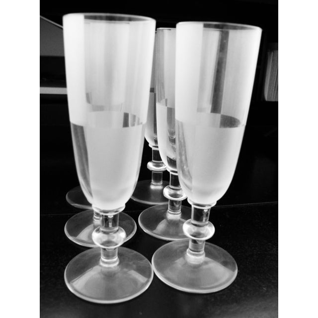 1980s Art Deco Hermes Paris Crystal Glasses - Set of 18 For Sale - Image 9 of 16
