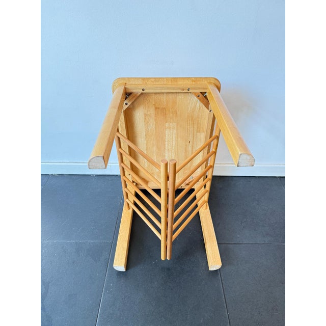 Vintage Wooden Side Table with Magazine Rack, 1970s For Sale - Image 12 of 16