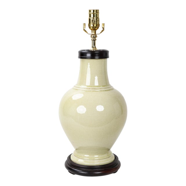 Late 20th Century Porcelain Vase Lamp For Sale