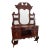 1910s Victorian Mahogany Sideboard Buffet With Mirror Back For Sale