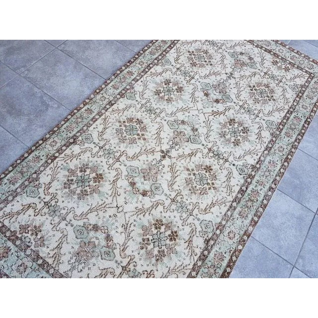 1960s Anatolian Handknotted Wool Carpet For Sale - Image 4 of 11