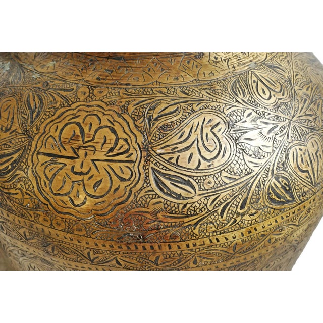 Antique Brass North India Water Vessel For Sale In Los Angeles - Image 6 of 8