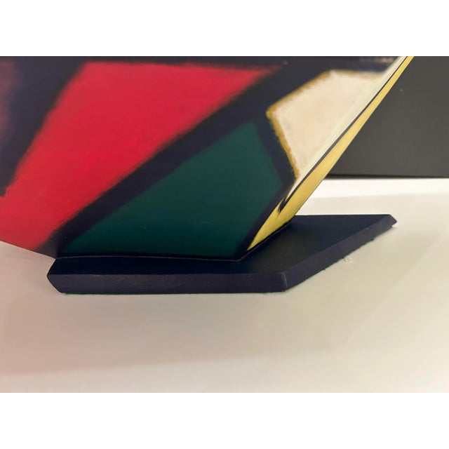 Blue Postmodern Mondrian Inspired Sculpture For Sale - Image 8 of 8