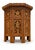 Antique Middle Eastern Octagonal Carved Side Table with Brass Inlay, 1890s For Sale - Image 3 of 8