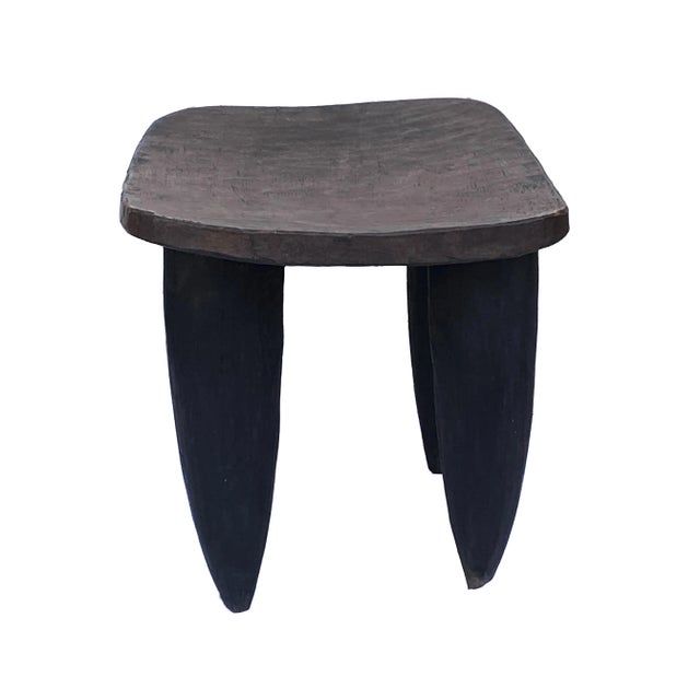 1980s Lg African Senufo Stool / Table I Coast 26" W For Sale - Image 5 of 8