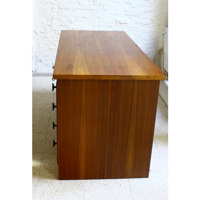 Small Art Deco Cubist Desk in Walnut Veneer, Belgium, 1930 For Sale - Image 4 of 16