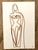 Contemporary Pair of Abstract Figurative Ink Drawings by CL Auker For Sale - Image 3 of 6