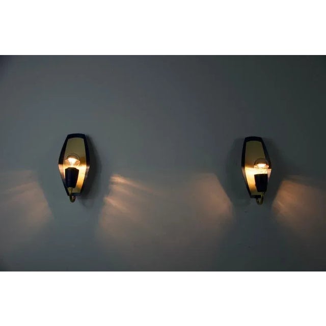 Mid-Century Brass Wall Lamps, Italy, 1960s, Set of 2 For Sale - Image 14 of 17