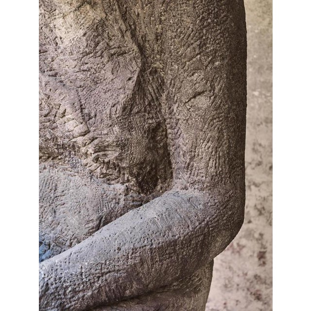 Liberec Artist, Mother with Child, 1930s, Sandstone For Sale - Image 15 of 18