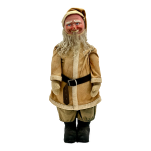 Very Large Size Antique Early 20th Century Santa Clause Christmas Decoration Doll - 29 Inches Tall