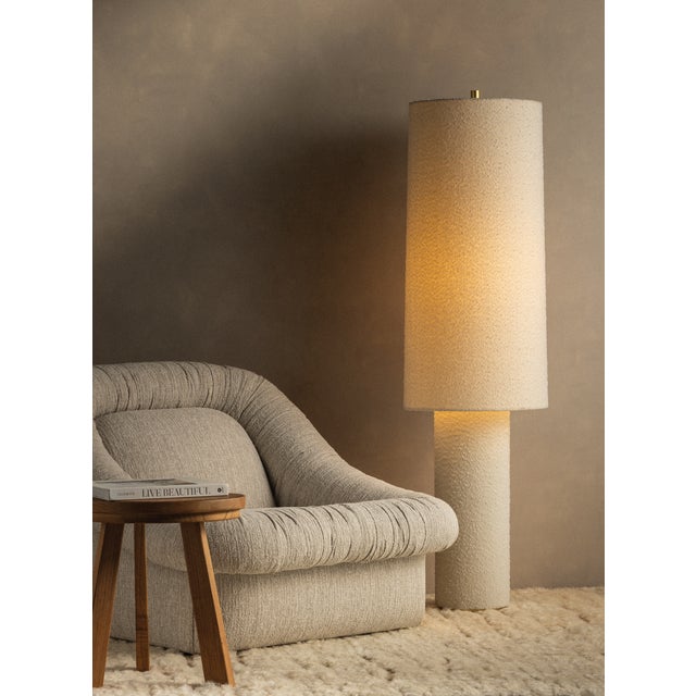 Mitzi Sam 15 in. 1 Light Floor Lamp in Aged Brass Finish For Sale - Image 13 of 14