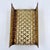 Mid 20th Century Vintage Hollywood Regency Gold Metal Basketweave Guest Towel Tray For Sale - Image 5 of 12