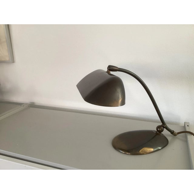 Mid-Century Modern Brass Table Lamp, 1970s For Sale - Image 3 of 8