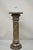 Vintage Italian Empire Style Purple Brown Marble Column Pedestal Plant Stand For Sale - Image 12 of 12