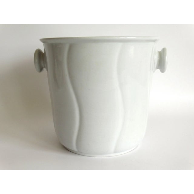 A lovely large antique English ironstone jardiniere or planter with handles. It is a fine quality, heavy piece perfect for...