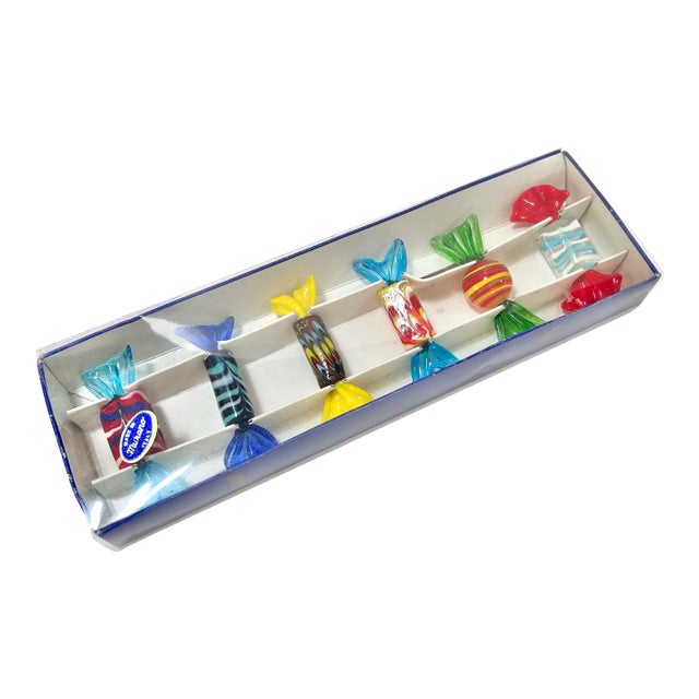 Vintage Murano Glass Candy - Set of 6 For Sale