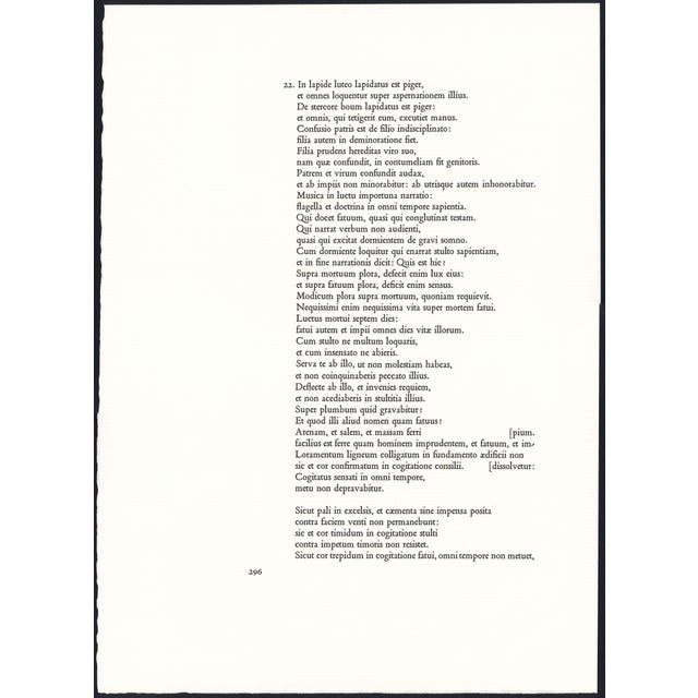 Printmaking Materials 1968 Salvador Dalí Biblia Sacra Lithograph "Nummularii De Templo Eiecti" (The Money Changers Thrown Out of the Temple) For Sale - Image 7 of 11