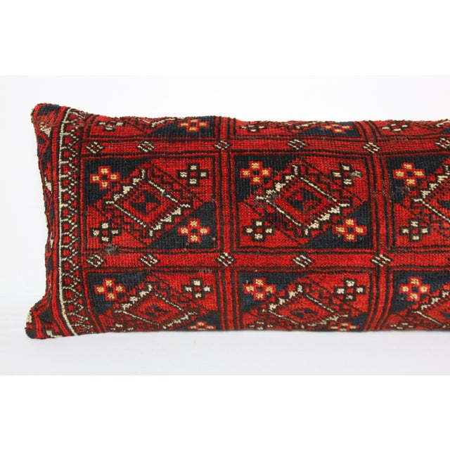 Antique Turkoman Rug Bedding Pillow Cases -16'' X 40'' For Sale - Image 4 of 10