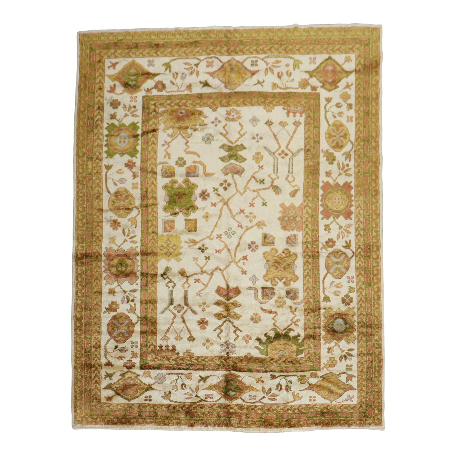 Traditional Turkish Angora Wool Rug, 8'2'' X 10'3'' | Chairish