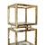 Brass and Glass Bookcase, 1980s For Sale - Image 3 of 8
