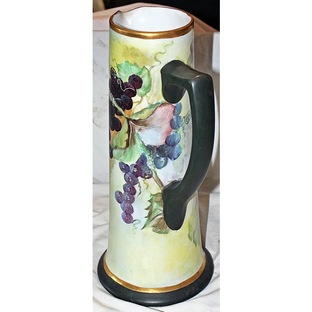 Traditional Late 19th Century Hand-Painted Porcelain Vienna Pitcher For Sale - Image 3 of 3