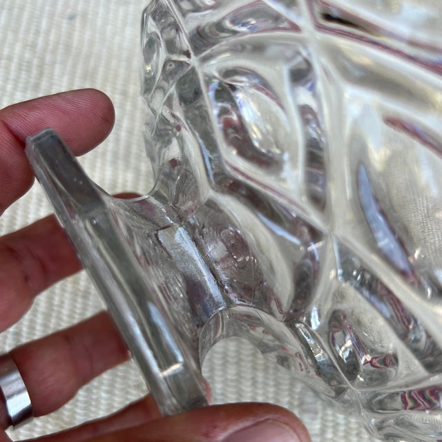 Antique American Flint Glass Compote "Diamond Thumbprint" Pattern, Circa 1850's For Sale - Image 6 of 11