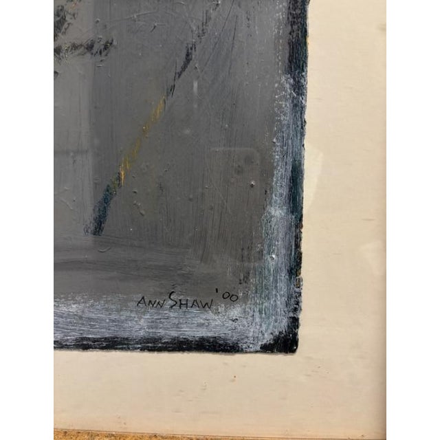 Ann Shaw 2000 Abstract Mixed Media Painting, Signed & Framed For Sale - Image 4 of 8