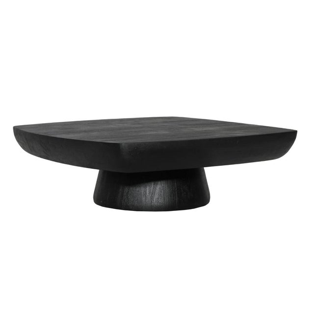 Modern Minimalist Black Butter Coffee Table For Sale - Image 9 of 10