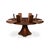 This Dining Table showcases a striking sunburst walnut veneer that radiates elegantly from the center, creating a sense of...