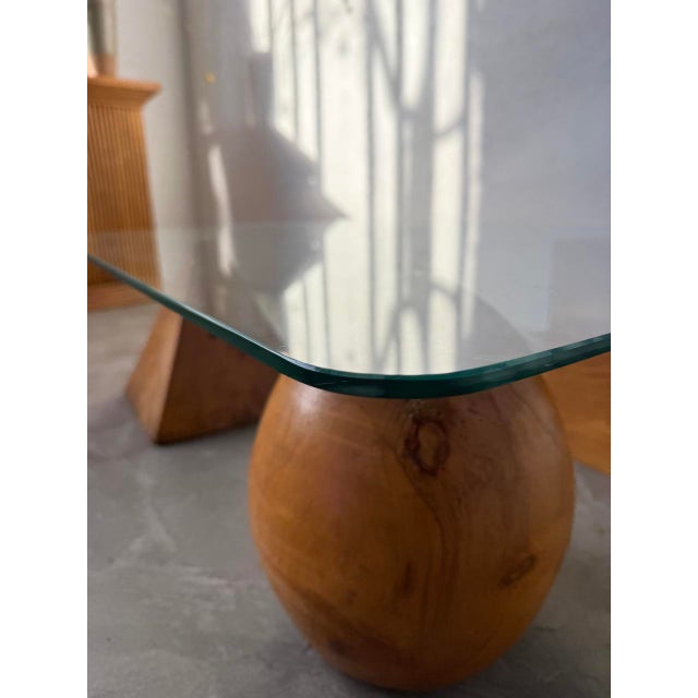 1960s Wood and Glass Coffee Table attributed to Metafora, 1960s For Sale - Image 5 of 18