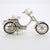Vintage Italian Handmade Genuine Silver Moped Scooter Large Figurine, 1970s For Sale - Image 12 of 12