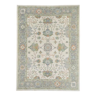 Turkish Oushak Rug 9'6" x 12'8" #20421 For Sale