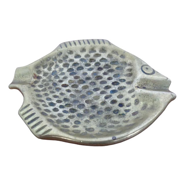 Brutalist Bronze Fish Ashtray, 1960s For Sale