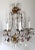 1940s Italian Gilt Metal Crystal Beaded Amethyst Wall Sconces - a Pair For Sale - Image 4 of 13