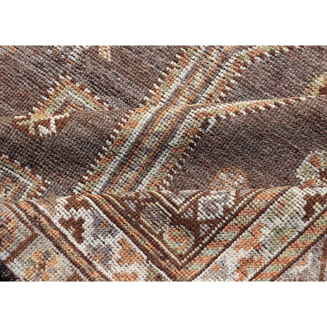 Antique Persian Lori Rug With All-Over Geometric Tribal Design on a Grey Field For Sale - Image 13 of 14