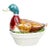 1960s Vintage Mottahedeh Design Mallard Duck Soup Tureen & Basket Base For Sale