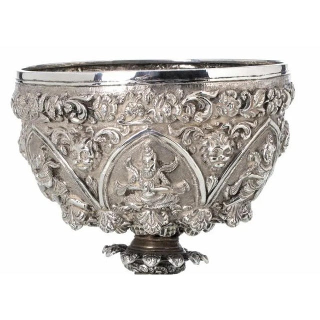 Middle Eastern Silver Bowl, 19th Century For Sale - Image 4 of 6