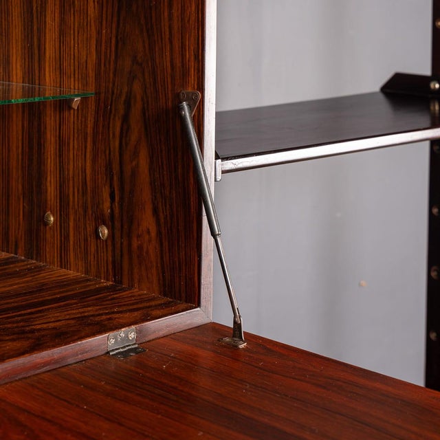 Vintage Italian Modular Hardwood Wall Cabinet by Franco Albini, 1950 For Sale - Image 13 of 18