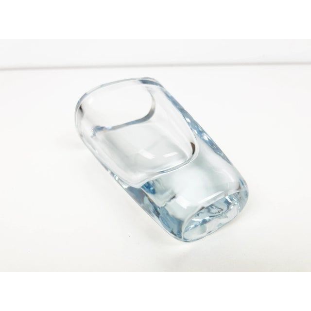 Small Swedish Crystal Vase by Strombergshyttan For Sale - Image 11 of 13