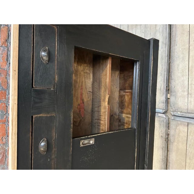 Black Early 20th Century Oak Bar Counter For Sale - Image 8 of 14