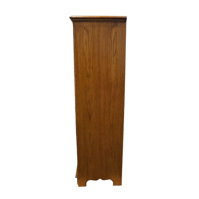 Thomasville Furniture Homecoming Collection Solid Oak Rustic Country Style 42" Door Chest 43811-340 For Sale - Image 11 of 14
