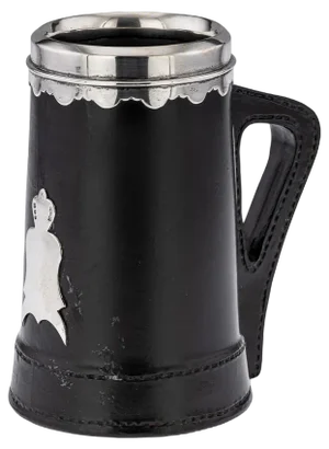 20th Century Silver & Royal Doulton Blackjack Mug, Asprey & Co, c.1941
