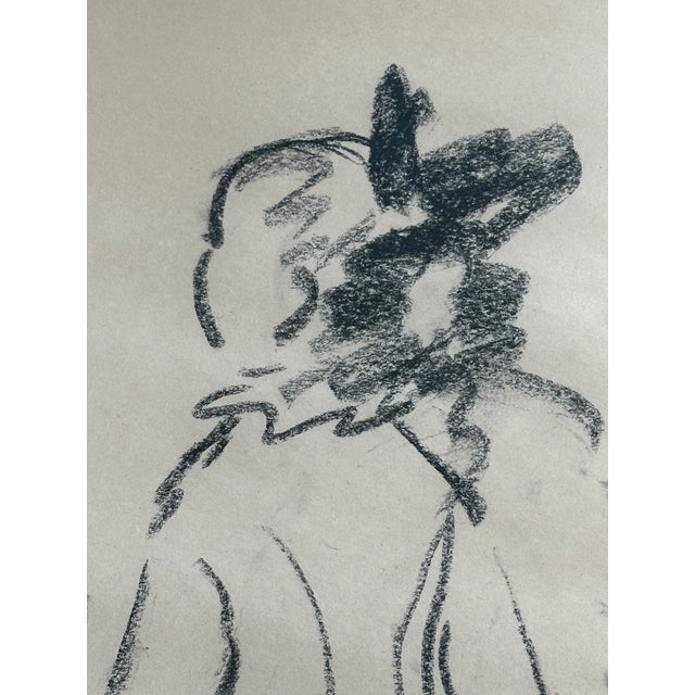 1980s Tasha Tudor Original Art Charcoal Sketch For Sale - Image 5 of 12