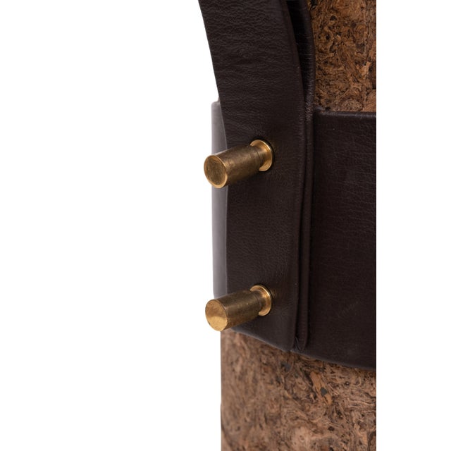 Cork and Leather Umbrella Stands, France, 1970s For Sale - Image 6 of 10