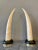 Metal Tessellated Marble Faux Tusks, 1980s, Set of 2 For Sale - Image 7 of 9