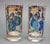 Mid-Century Modern Georges Briard the Forbidden Fruit Pattern Turquoise and Gold Glasses Set of 6 For Sale - Image 3 of 12