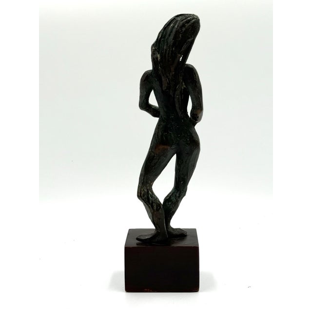 Vintage MCM Brutalist Bronze Sculpture For Sale In Miami - Image 6 of 12