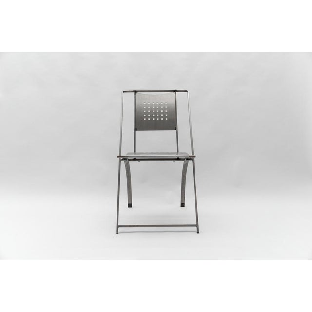 Industrial Hand-Crafted Metal Chair Hunter by Karl Friedrich Förster, Germany, 1980s For Sale - Image 3 of 14