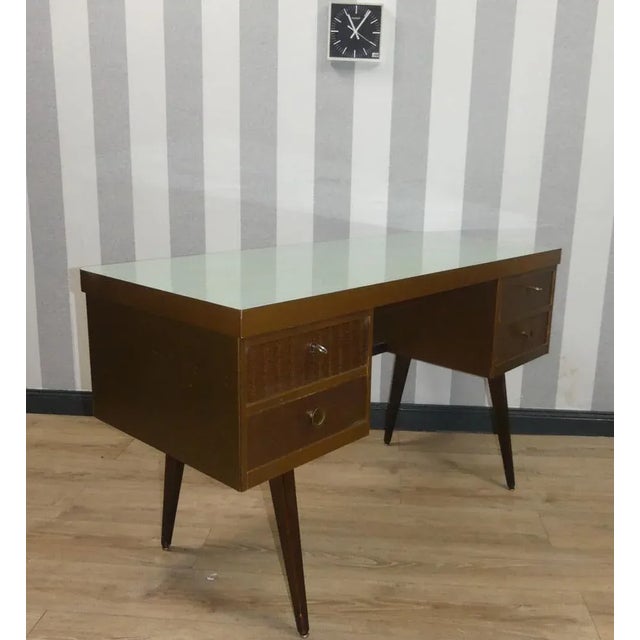 Vintage Wooden Desk from EKA Werke, 1950s For Sale - Image 12 of 12